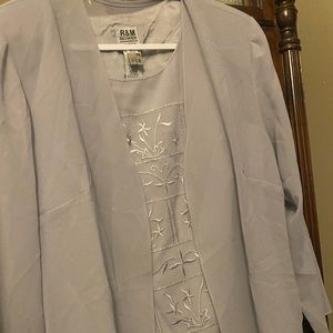 25 th anniversary 3 piece silver grey outfit